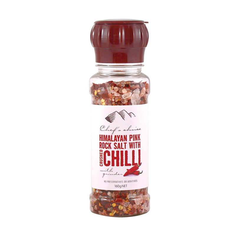 Chef's Choice Himalayan Pink Rock Salt With Crushed Chilli 160g