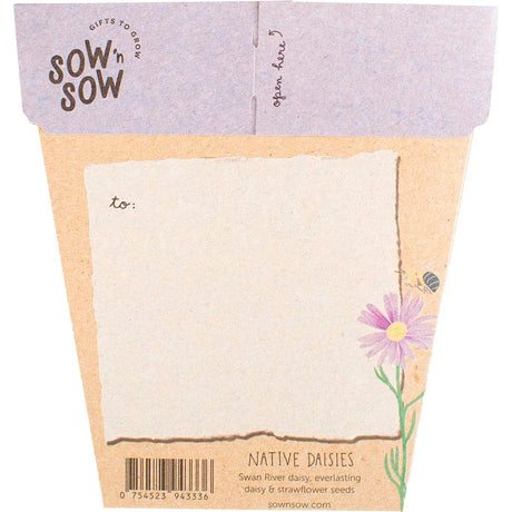 Sow 'n Sow Gift of Seeds Daisies Native