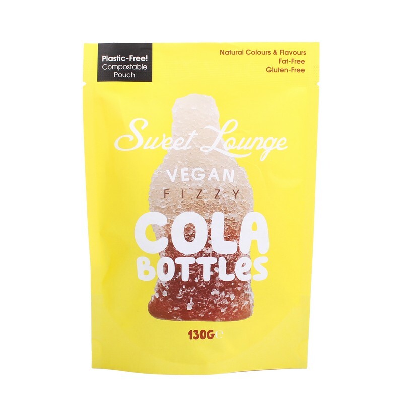 Sweet Lounge Vegan Fizzy Cola Bottles 130g x 8