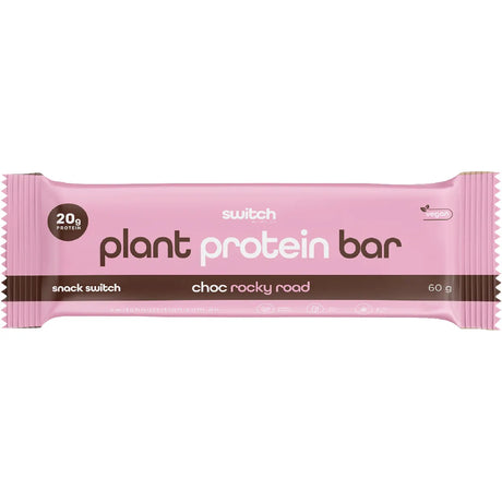 Switch Nutrition Plant Protein Bar 60g x 12 - Choc Rocky Road