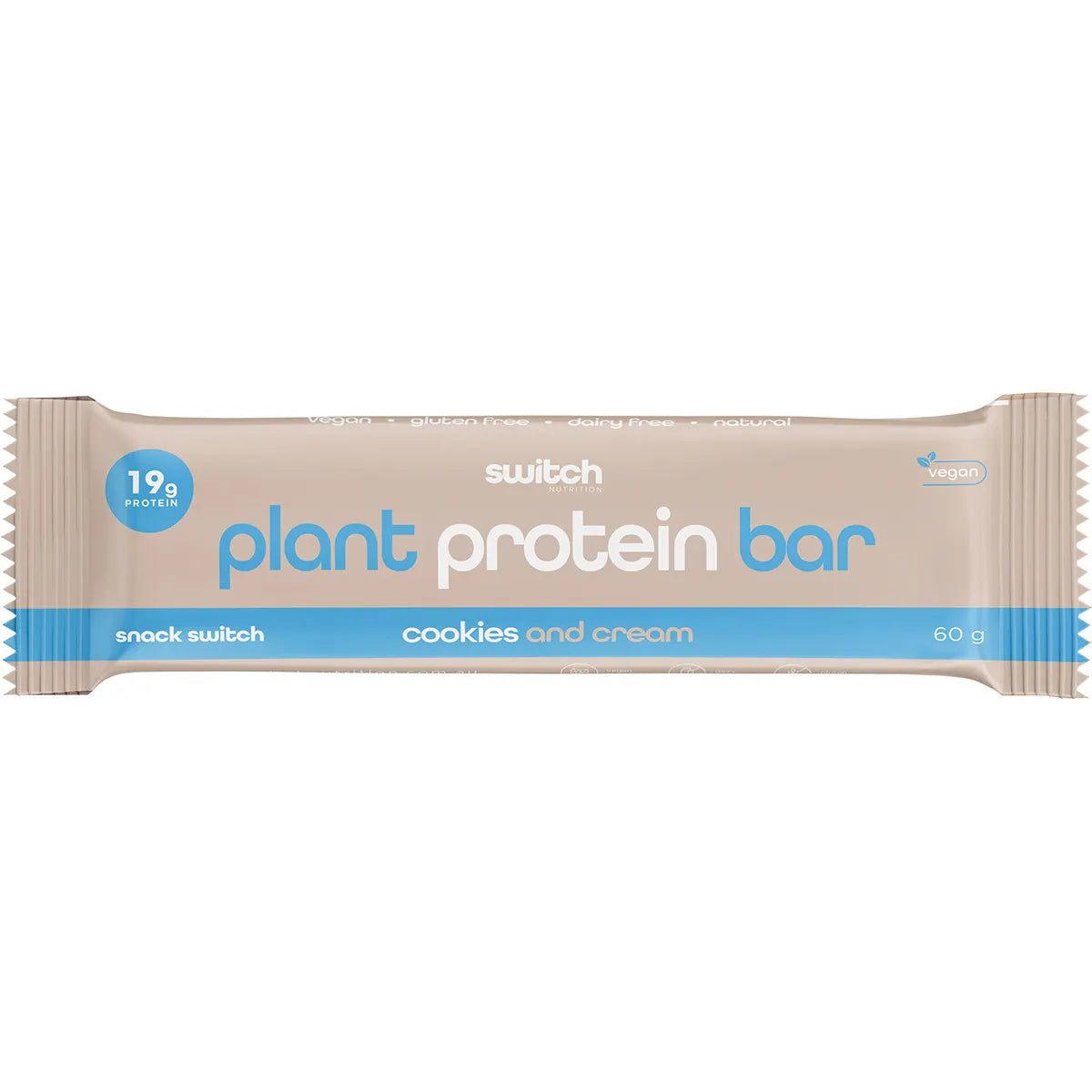 Switch Nutrition Plant Protein Bar 60g x 12 - Cookies and Cream