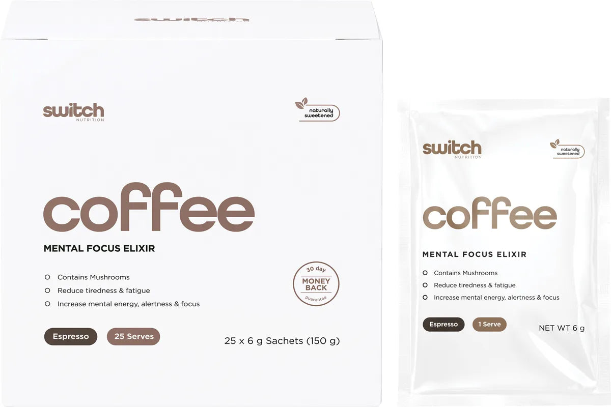 Switch Nutrition Coffee Mental Focus Elixir 6g x 25pk - Espresso