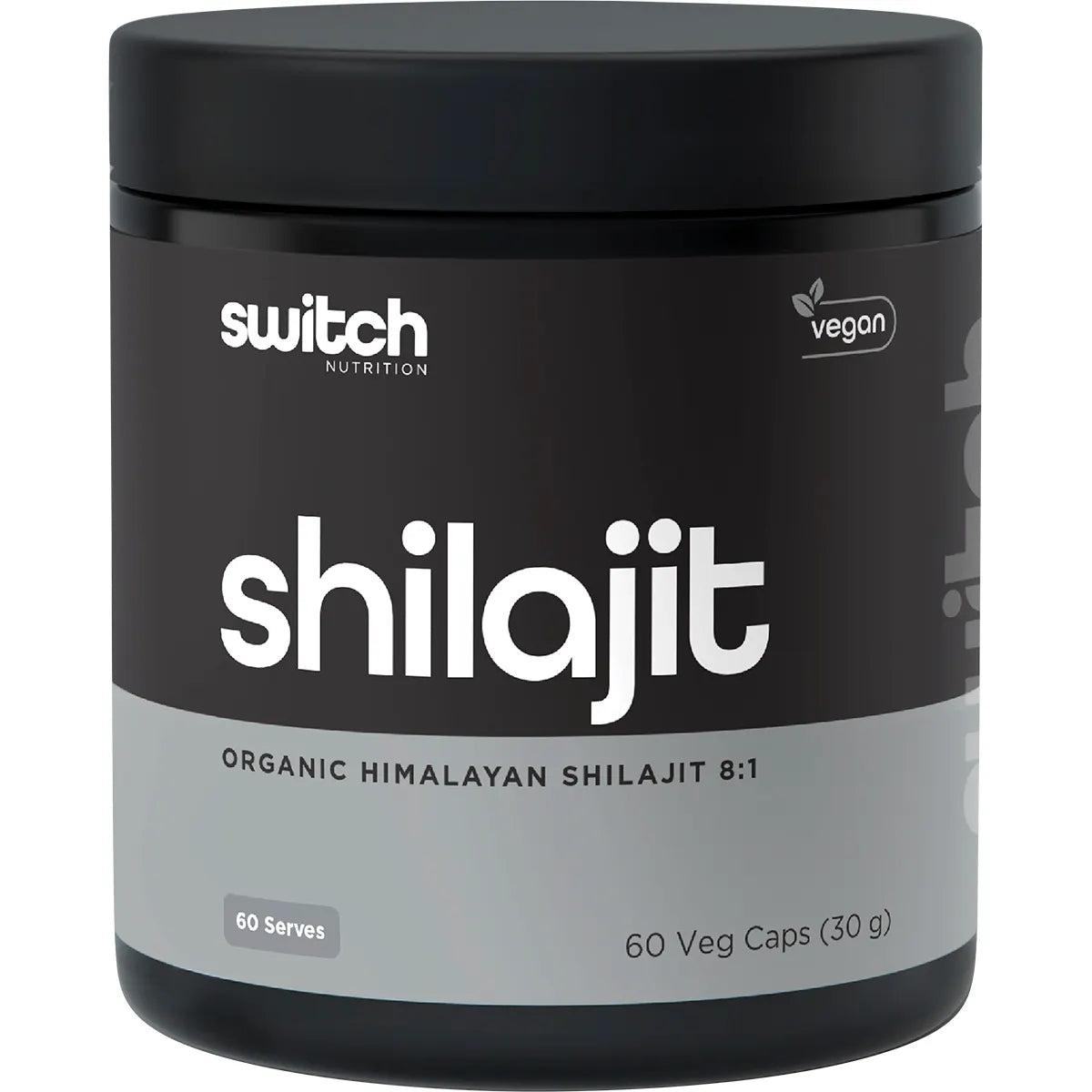 Switch Nutrition Shilajit Organic Himalayan Shilajit 8:1 Extract - 60 Capsules