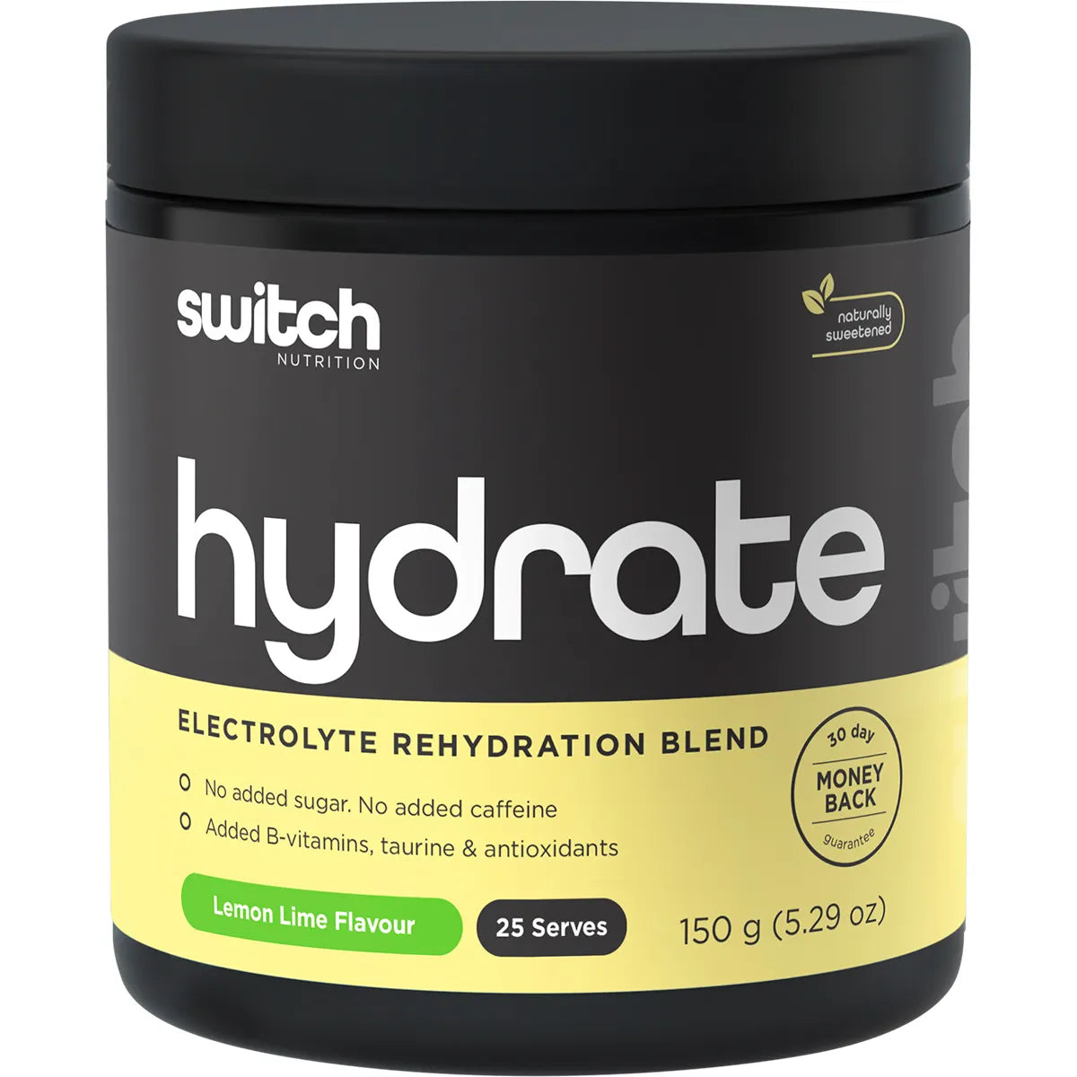 Switch Nutrition Hydrate Electrolytes 150g - Lemon Lime