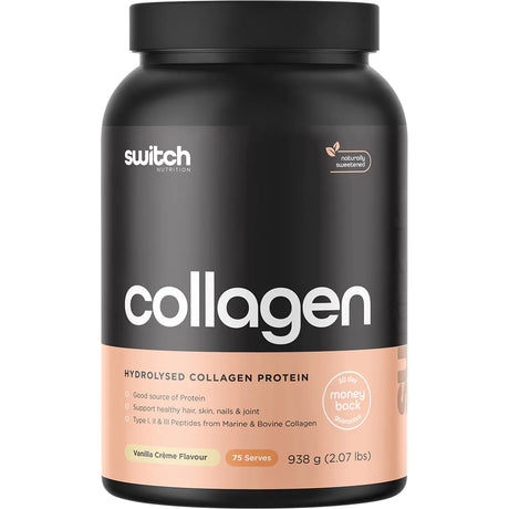 Switch Nutrition Hydrolysed Collagen Protein Vanilla Creme