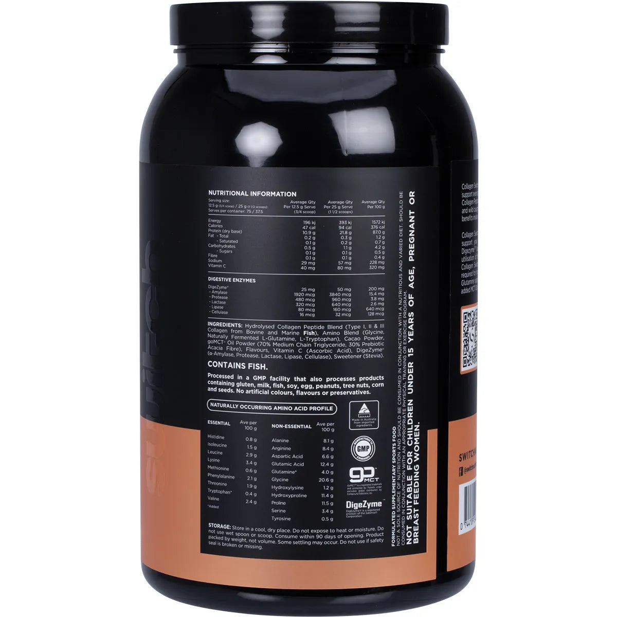 Switch Nutrition Hydrolysed Collagen Protein Rich Chocolate