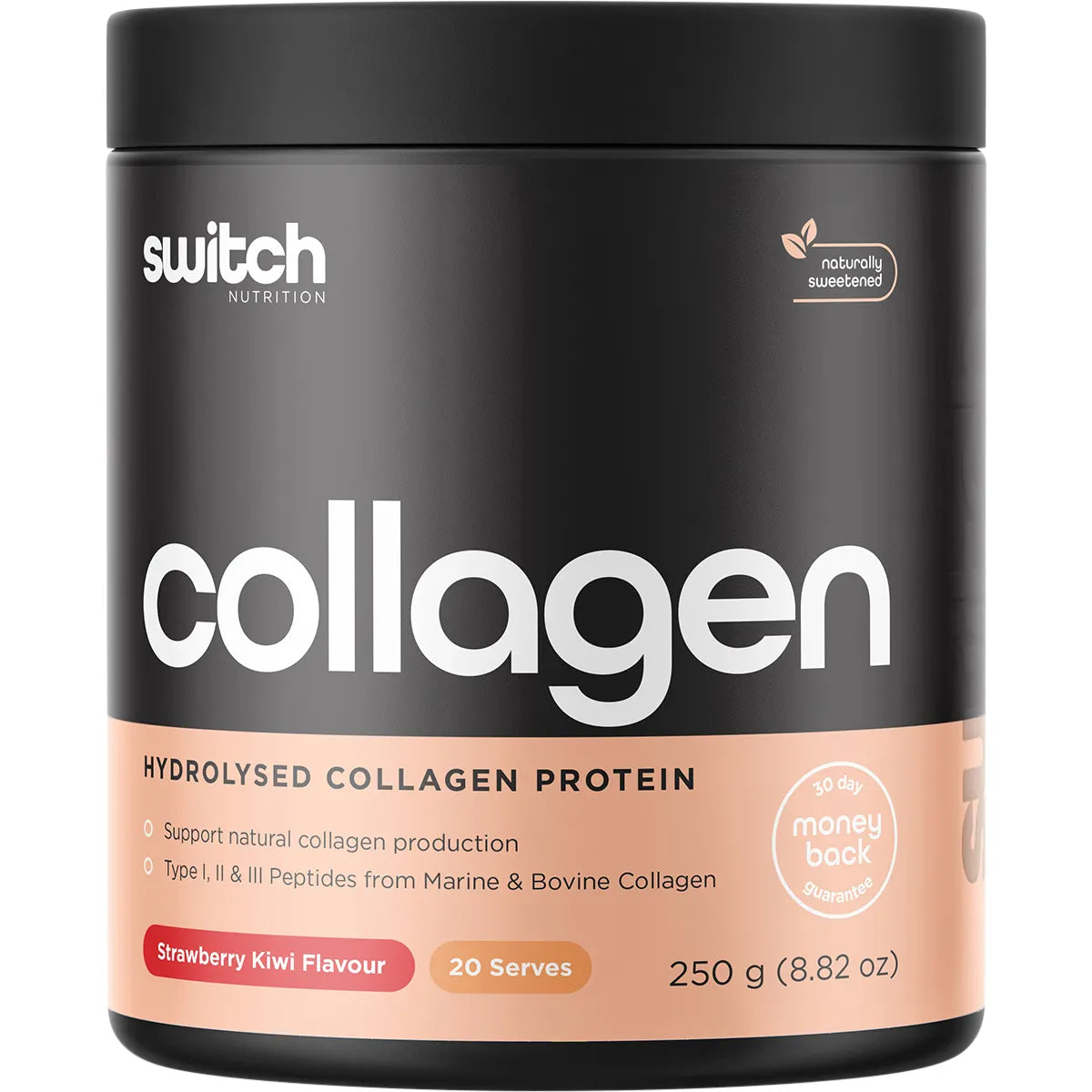 Switch Nutrition Hydrolysed Collagen Protein Strawberry Kiwi