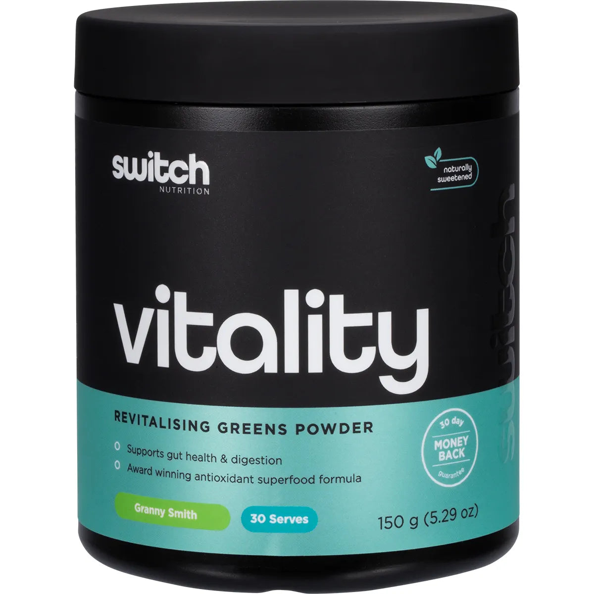 Switch Nutrition Vitality Revitalising Greens Powder 150g - Granny Smith