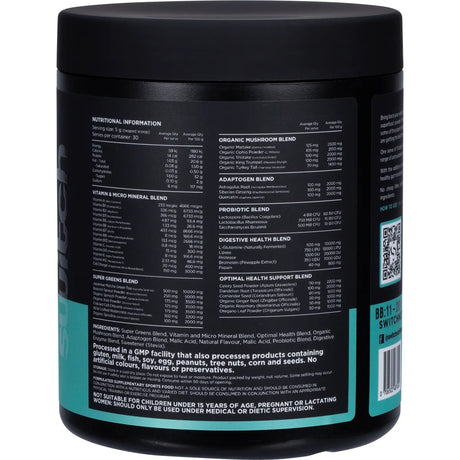 Switch Nutrition Vitality Revitalising Greens Powder 150g - Granny Smith