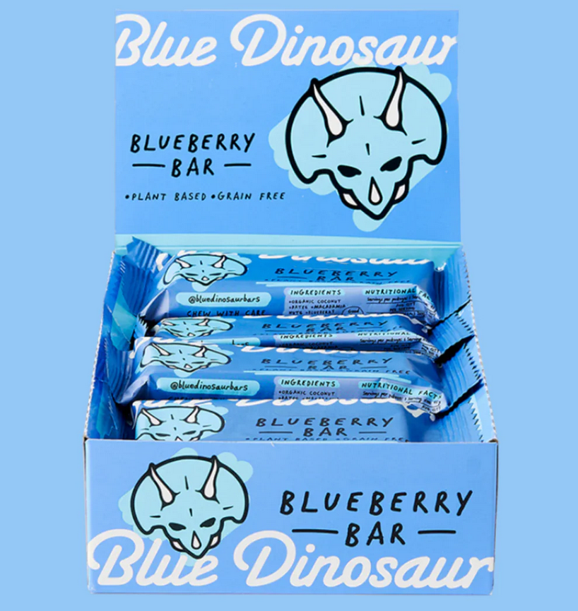 Blue Dinosaur Blueberry Bar 45g x 12