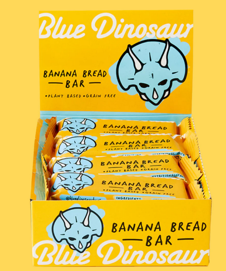 Blue Dinosaur Banana Bread Bar 45g x 12