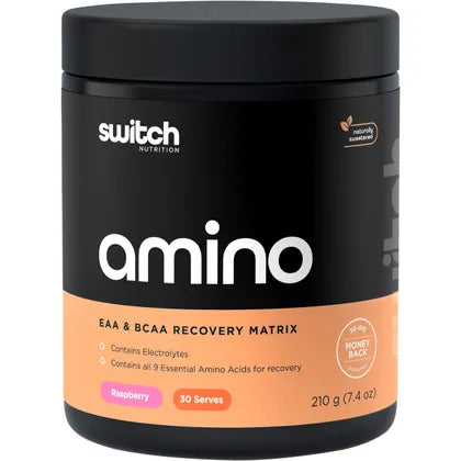 Switch Nutrition Amino EAA & BCAA Electrolyte Recovery 210g - Raspberry