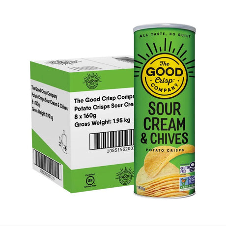 The Good Crisp Company Potato Crisps Classic Sour Cream & Chives 160g