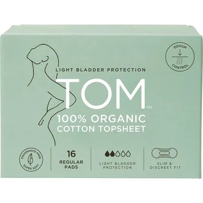 TOM Organic Pads Light Bladder Protection Regular 4x16pk