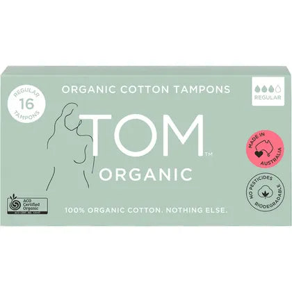 TOM Organic Tampons Regular 12x16pk