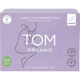 TOM Organic Pads Ultra Thin Overnight 6x8pk