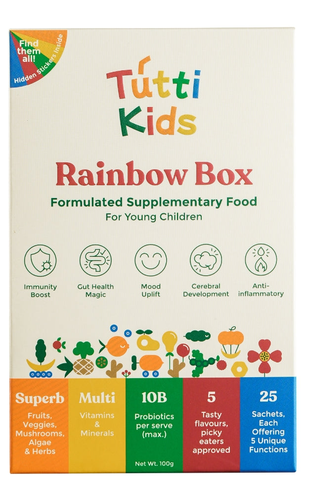 Tutti Kids Rainbow Box Sachets 4g x 25