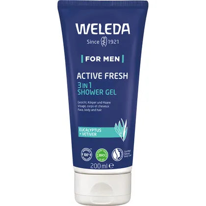 Weleda  Active Fresh 3 in 1 Shower Gel Men 200ml