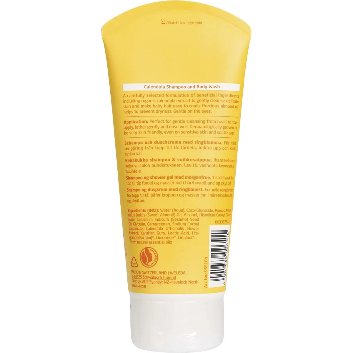 Weleda Baby Calendula Shampoo And Body Wash 200ml