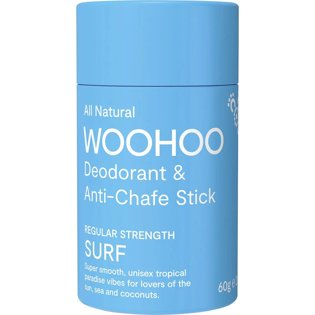 Woohoo Body Deodorant Stick 60g - Regular Strength Surf