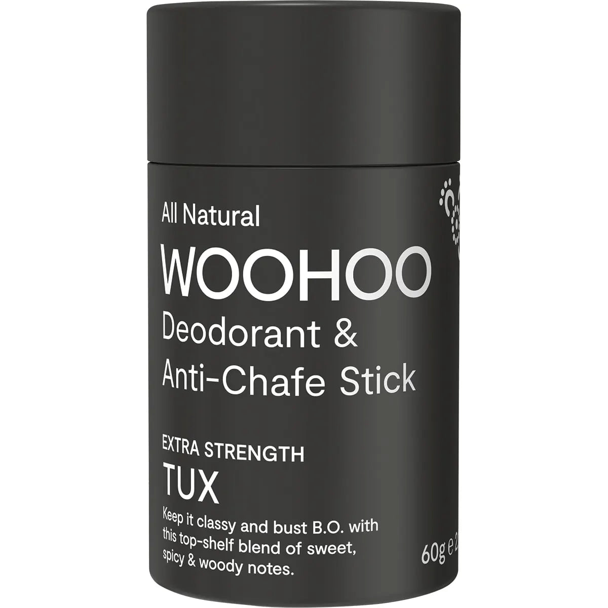 Woohoo Body Deodorant Stick 60g - Extra Strength Tux