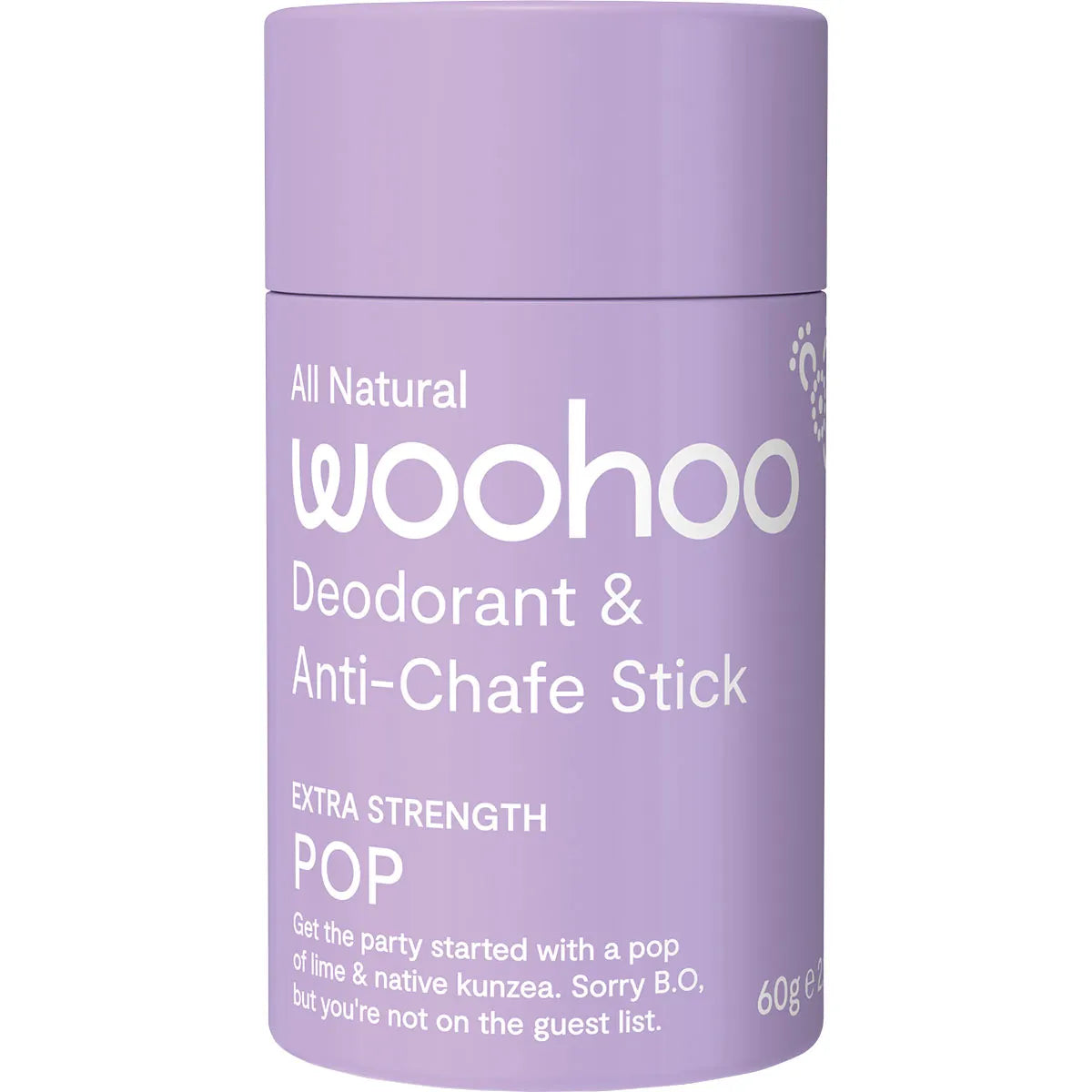 Woohoo Body Deodorant Stick  60g - Extra Strength Pop