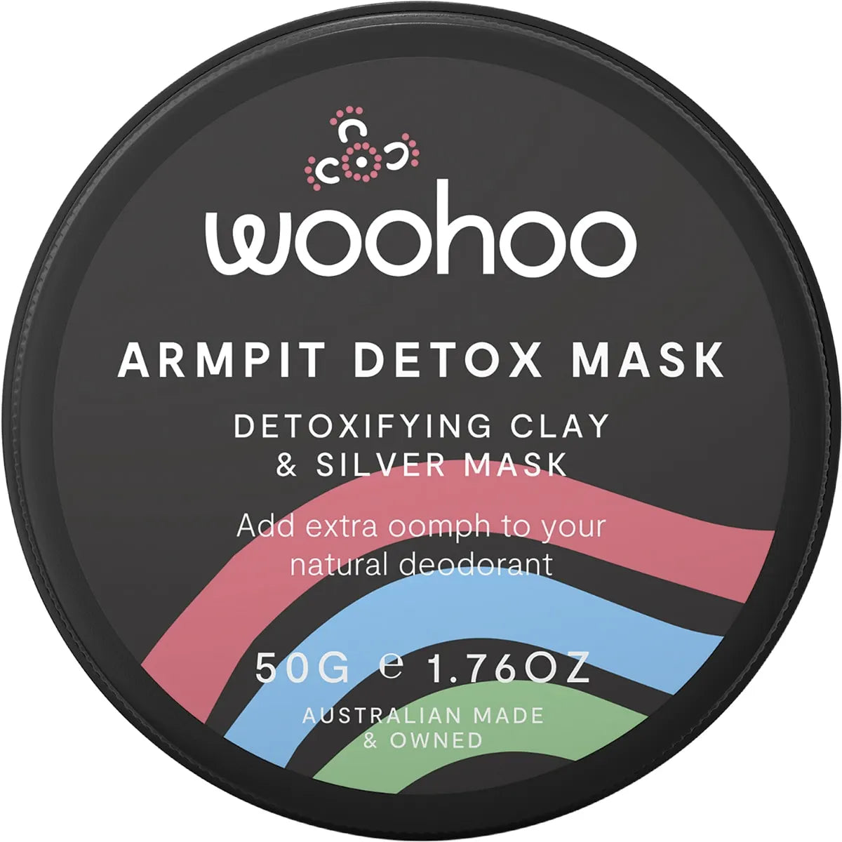 Woohoo Body Armpit Detox Clay & Silver Mask 50g