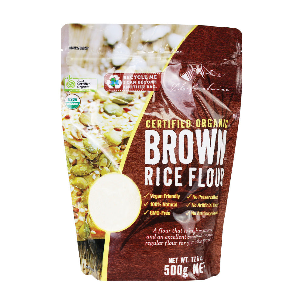 Chef's Choice Certified Organic Brown Rice Flour 500g