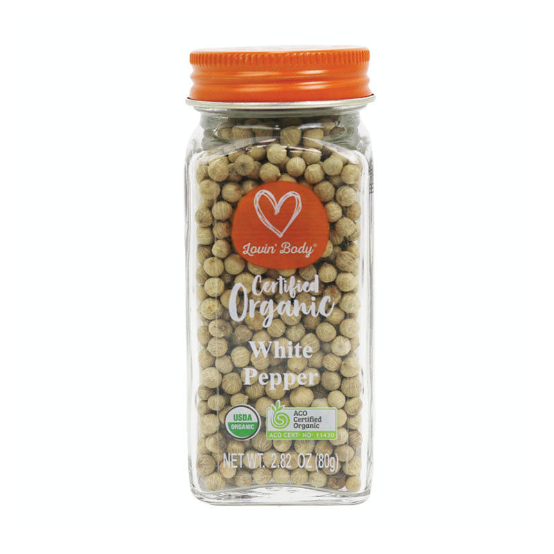 Lovin' Body Certified Organic White Pepper 80g