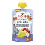 Holle Organic Blue Bird Pouch - Pear Apple & Blueberries with Oats 100g x 12