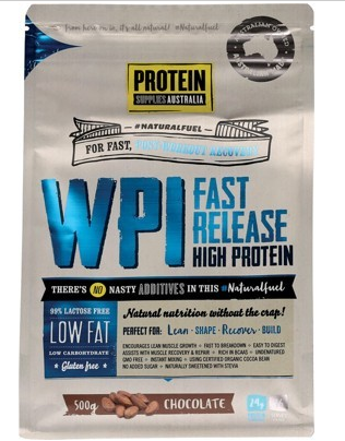 Protein Supplies Australia Whey Protein Isolate Chocolate 500g