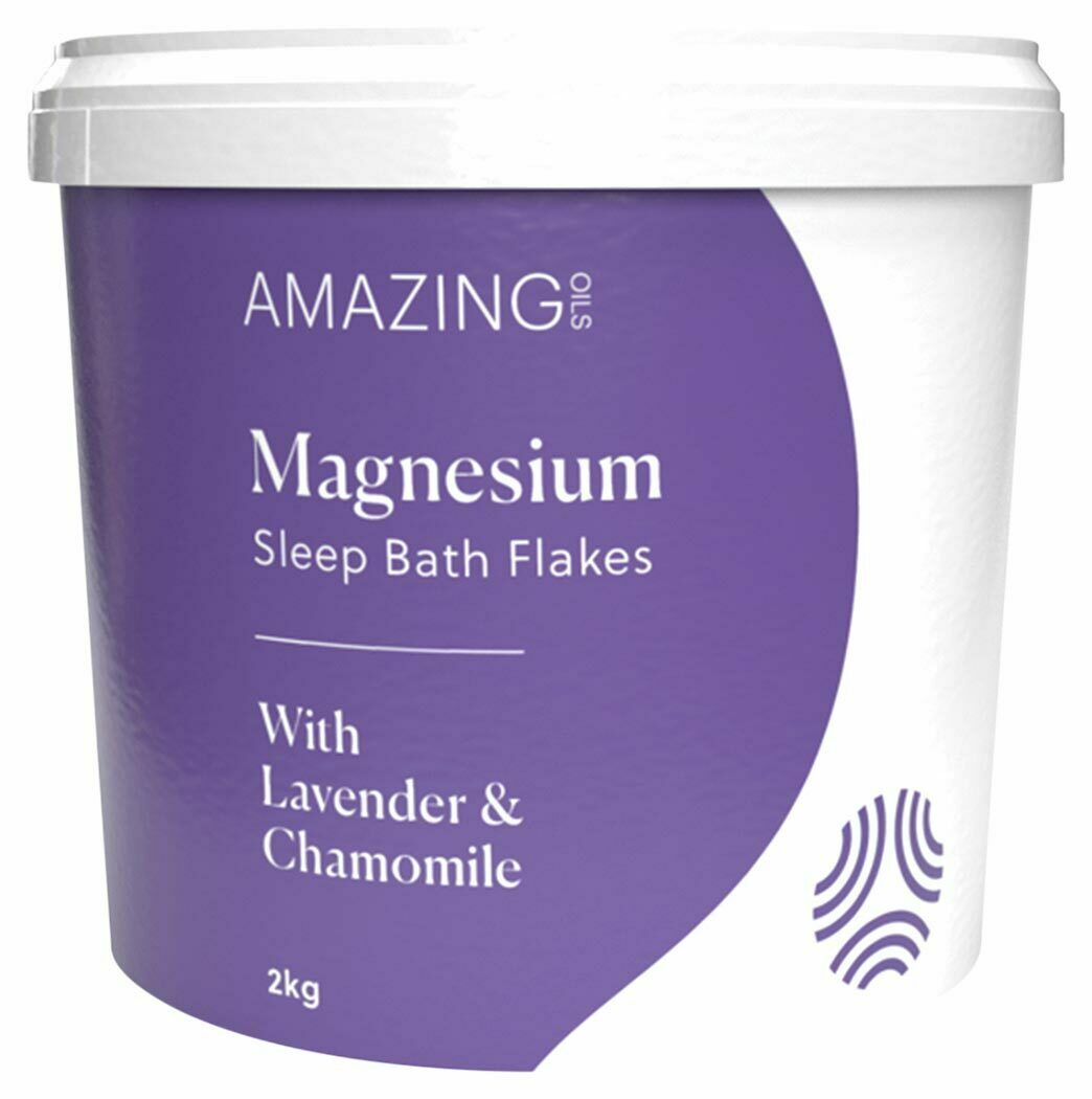 Amazing Oils Magnesium Sleep Bath Flakes With Lavender & Chamomile 2kg