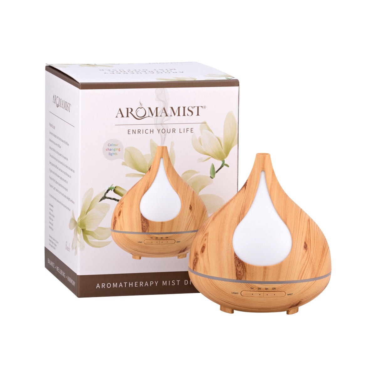 Aromamatic Aromamist Ultrasonic Mist Diffuser Woodgrain Beech