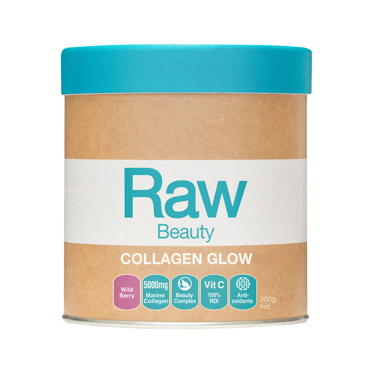 Amazonia Raw Beauty Collagen Glow Wild Berry 200g