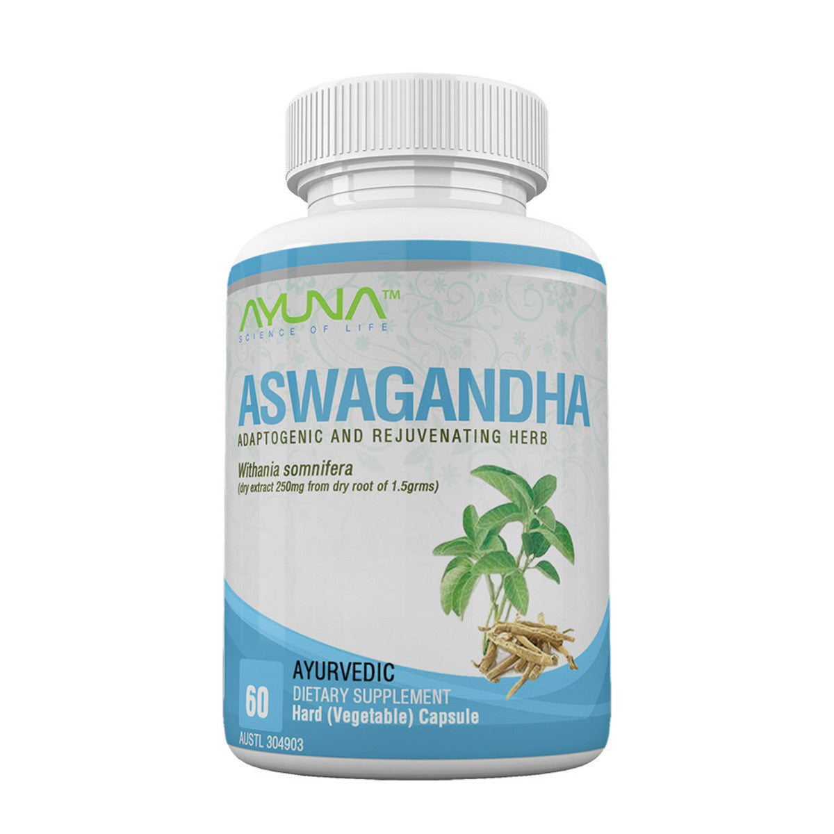 Ayuna Aswagandha 60 Vegetable Capsules