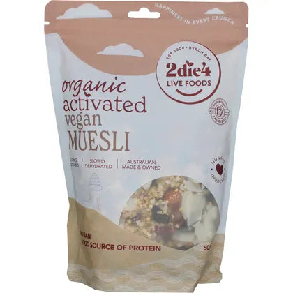 2Die4 Live Foods Organic Activated Muesli 600g