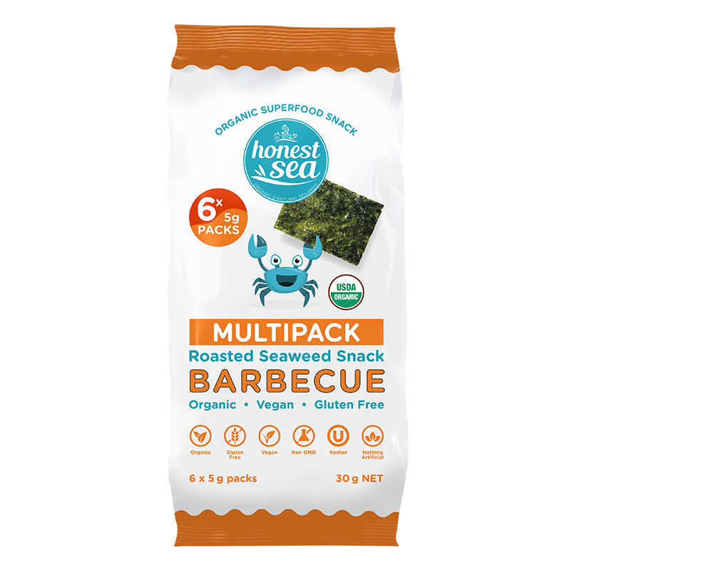 Honest Sea Seaweed - Barbecue Multipack 6x5g