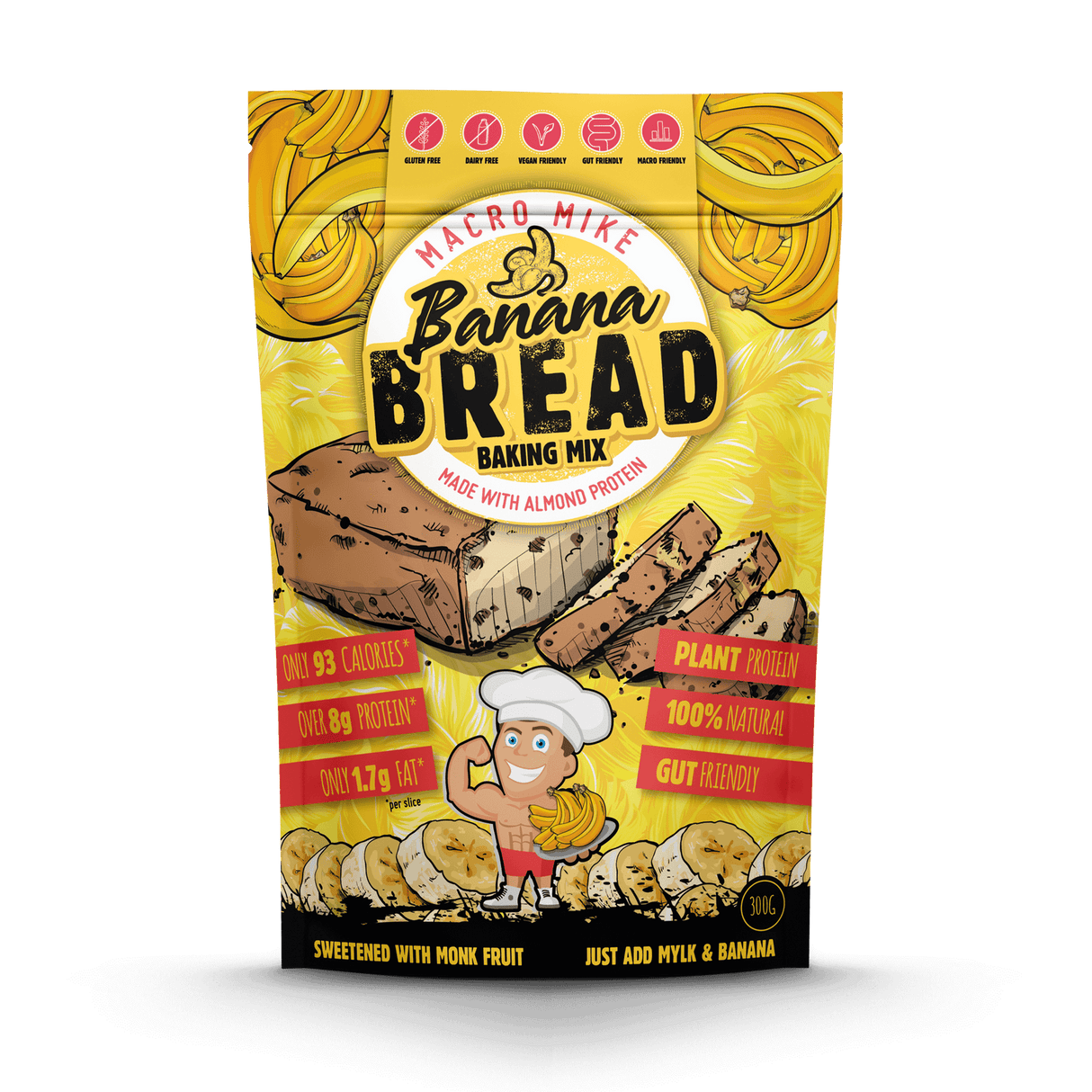 Macro Mike Protein Banana Bread Baking Mix 250g