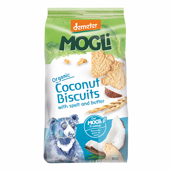 Mogli Spelt Biscuits with Coconut 125g x 7