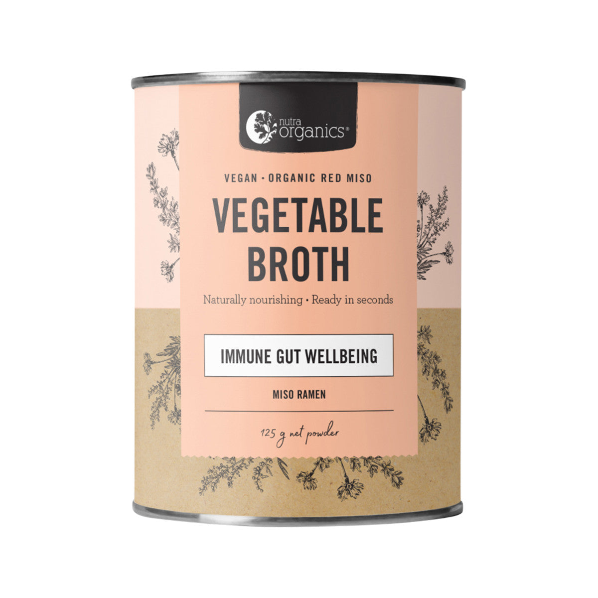 Nutra Organics Broth Vegetable Miso Ramen 125g