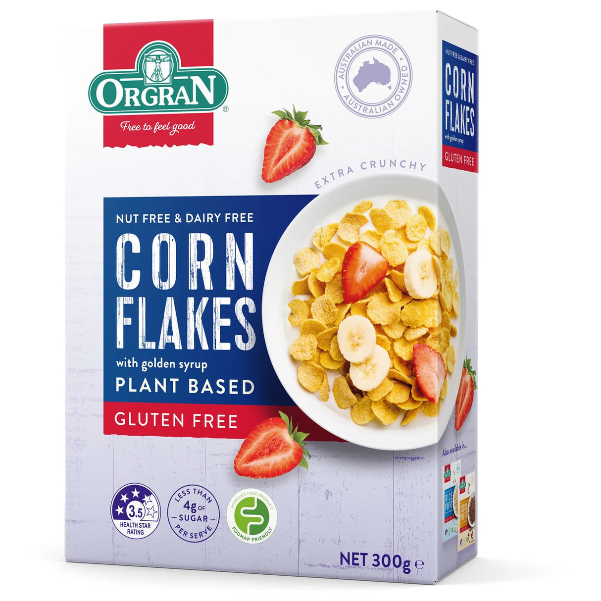 Orgran Gluten Free Corn Flakes 300g x 6