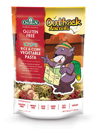 Orgran Gluten Free Outback Animals Vege Pasta Shapes 350g x 5