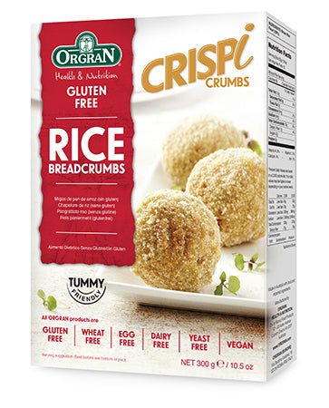 Orgran Gluten Free Breadcrumbs Crispi Rice 300g x 8