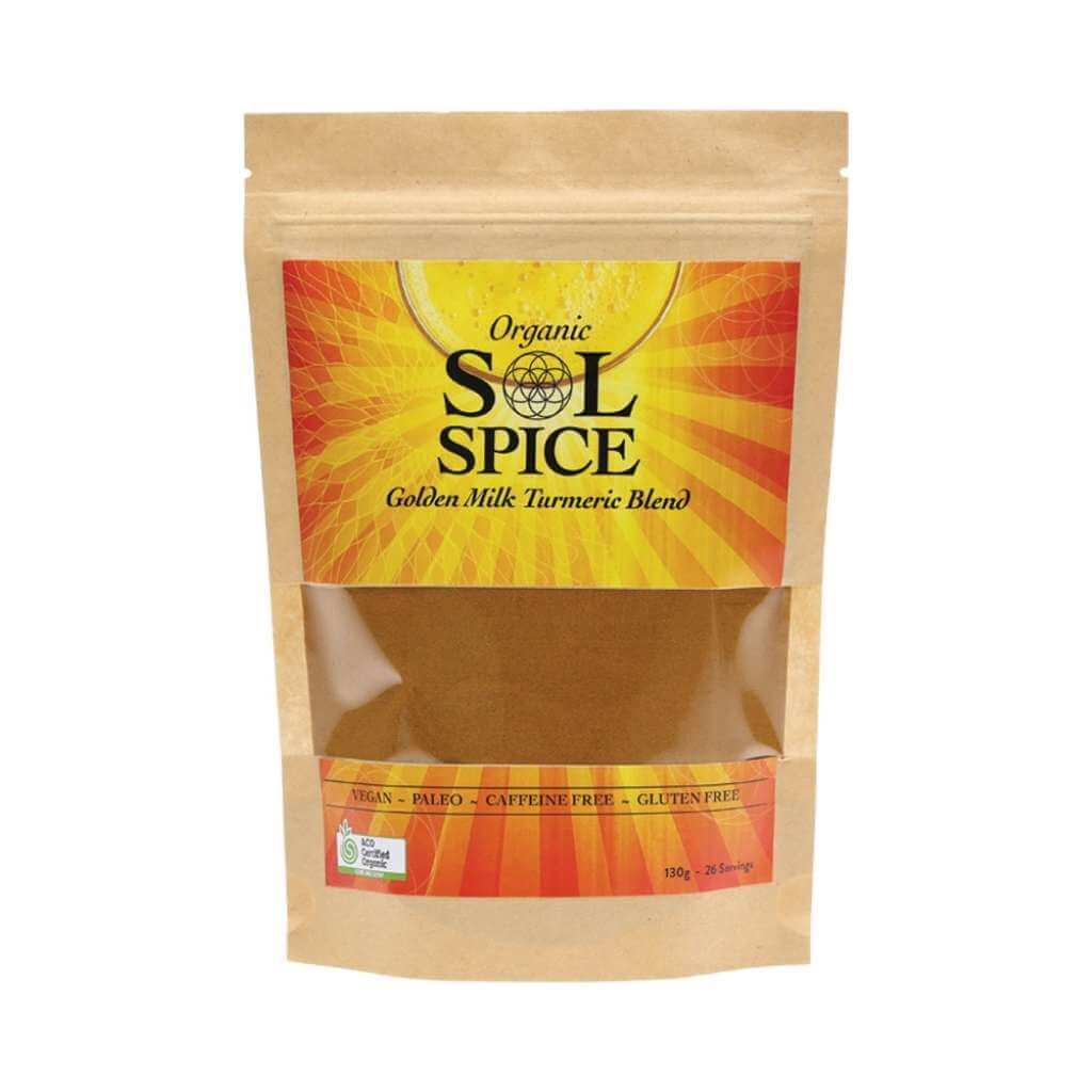 Sol Organics Golden Milk Turmeric Blend 130g