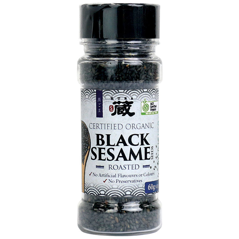 Kura Organic Black Sesame Seed Roasted 60g