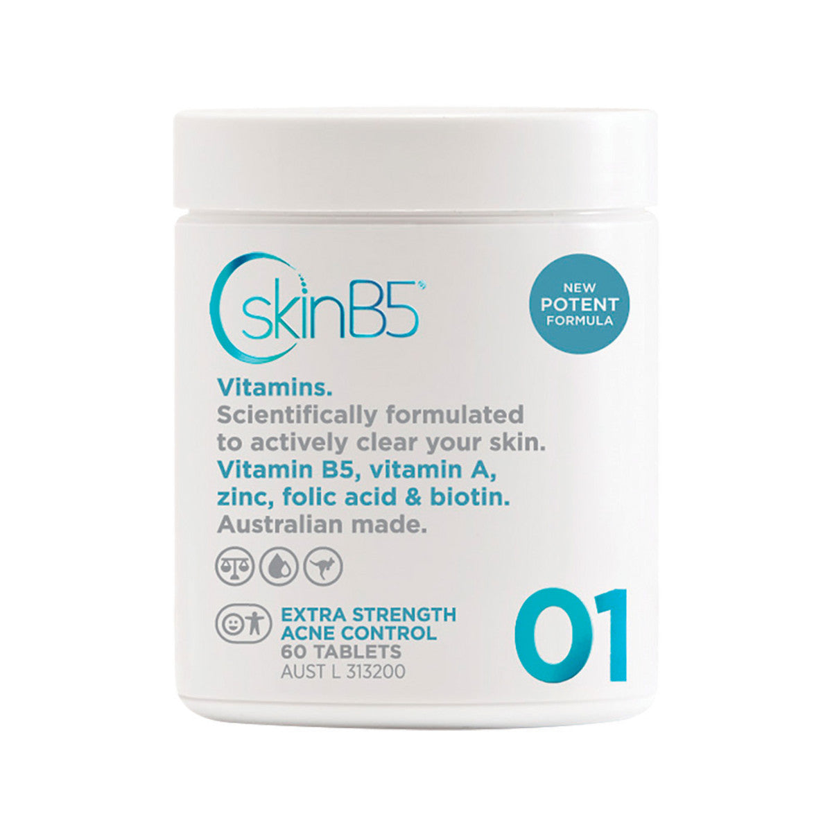 SkinB5 Extra Strength Acne Control 60 Tablets