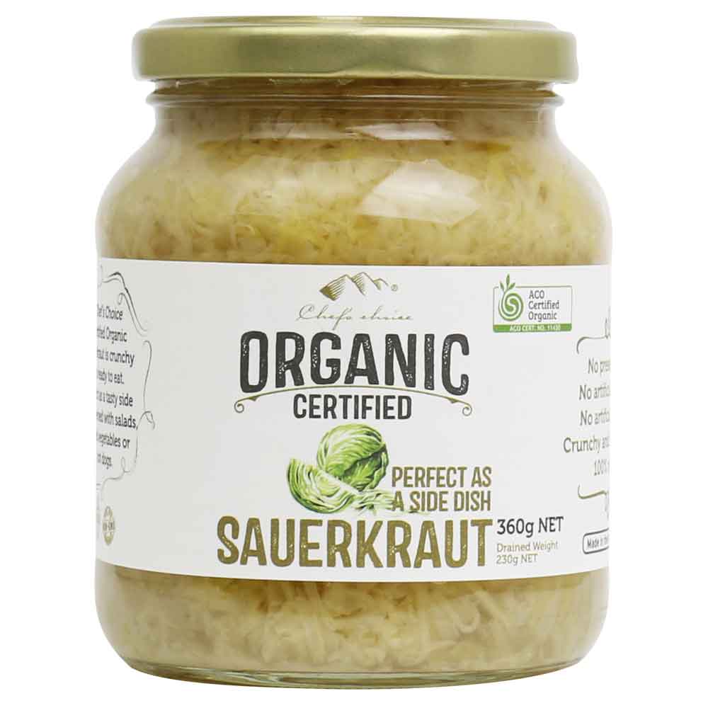 Chef’s Choice Certified Organic Sauerkraut 360g