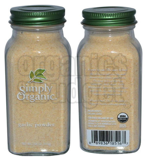 Simply Organic Garlic Powder 103g (Kosher)