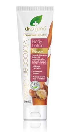 DR ORGANIC Body Lotion - Tan Extender Organic Moroccan Argan Oil 150ml