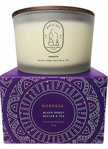 Distillery Fragrance House Soy Candle Goddess (Black Honey Nectar & Tea) 450g